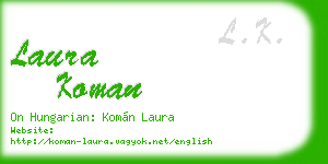 laura koman business card